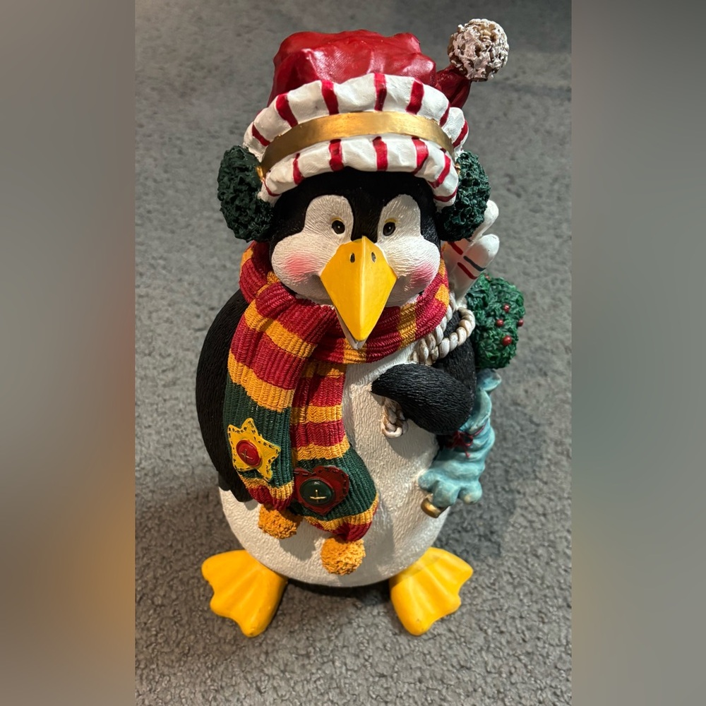 Vintage Far East Brokers Penguin Figurine 14” Standing Christmas Decoration